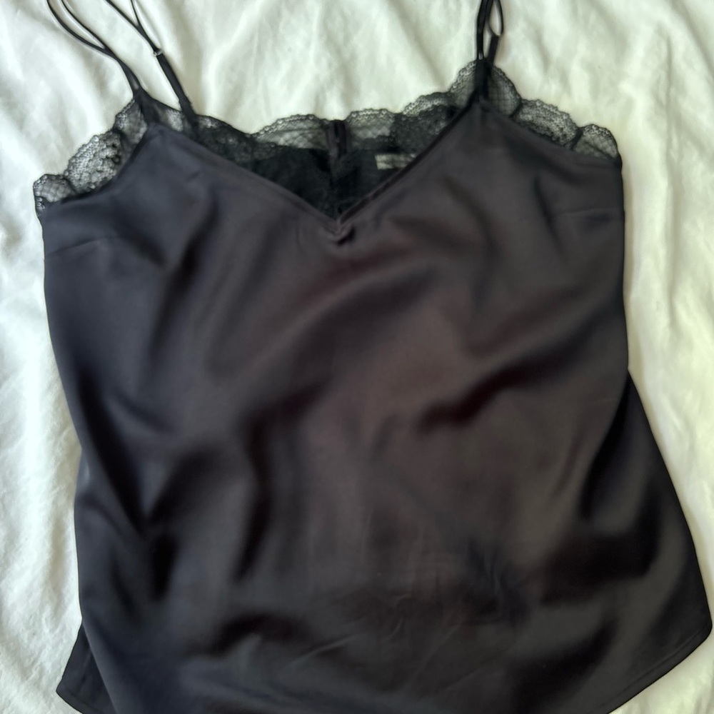 Abercrombie & Fitch Black Lace Fitted Camisole